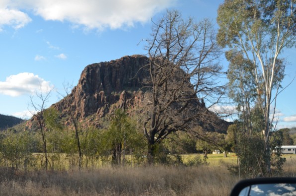 One of the mountains on the drive back from Coonabarabran